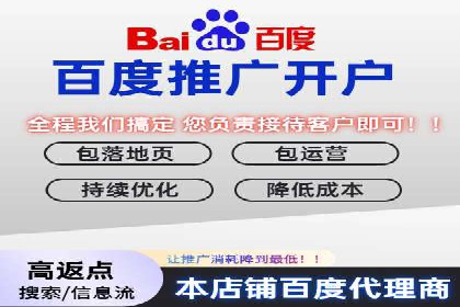 百度推广月费最低预算案例